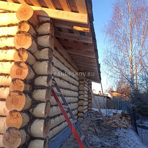 Баня в чашу по индивидуальному проекту