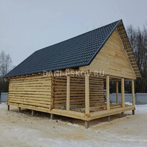 Дом 7х8 с выносом 3х7 и общей мансардой